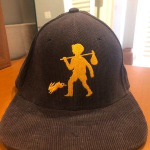 RUNAWAY Navy & Gold Corduroy Hat